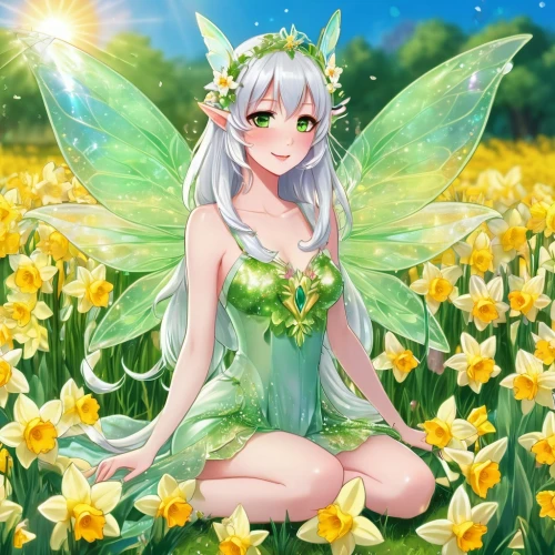 flower fairy,fairy,garden fairy,faerie,spring unicorn,ostara,inotera,spring background,little girl fairy,spring leaf background,aurora butterfly,fairies,fairie,butterfly background,anjo,rosa 'the fairy,fae,fairy queen,fairy galaxy,fairy stand,Illustration,Japanese style,Japanese Style 03