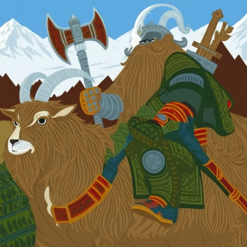 huemul,alpine ibex,altiplano,koryaks,ibex,mountain sheep,mammoth,mountain cows,deerslayer,deer illustration,animals hunting,tahr,kratts,yaks,muskwa,chilkat,wapiti,artiodactyl,mastodon,northmen,Illustration,Vector,Vector 04