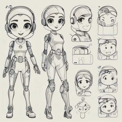 vector girl,spacesuit,fembot,concept art,astronaut suit,space suit,chell,xeelee,character animation,liora,spacesuits,prelimary,comic character,laureline,droid,shenzhou,wireframe graphics,ketches,main character,aquanaut,Unique,Design,Character Design