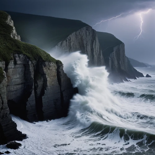 sea storm,stormy sea,torngat,nature's wrath,northeaster,tempestuous,storm surge,storfer,furore,weathercoast,stormier,force of nature,deremer,superstorm,atlantic,buffeted,cliff coast,rocky coast,angstrom,inishowen,Photography,Documentary Photography,Documentary Photography 05