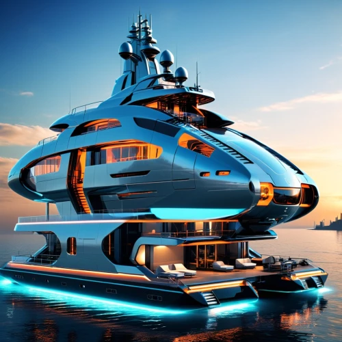 superyacht,yacht,yacht exterior,superyachts,yachts,super trimaran,alien ship,yachting,spaceship,futuristic architecture,sea fantasy,seasteading,futuristic,jetsons,sunseeker,on a yacht,seadrill,floating island,battleship,docked,Conceptual Art,Sci-Fi,Sci-Fi 09