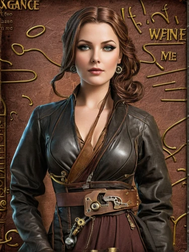 romanoff,steampunk,barranger,aveline,arya,imogene,triss,belle,nyssa,portrait background,eleonore,gunslinger,cora,katniss,askani,renegade,organa,lysa,gwent,guinevere,Conceptual Art,Fantasy,Fantasy 25