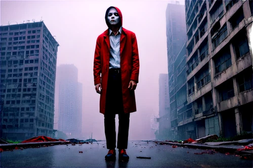 pharmacopeia,myers,red coat,splicer,scampia,furuta,splicers,pathologic,splichal,apoptygma,pierrot,the morgue,kayako,photo manipulation,pedestrian,photomanipulation,joker,red shoes,standing man,lenderman,Conceptual Art,Daily,Daily 10