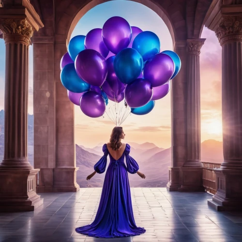 little girl with balloons,colorful balloons,blue heart balloons,blue balloons,balloons mylar,balloons,star balloons,balloonist,ballooning,balloon,ballooned,rainbow color balloons,photo manipulation,conceptual photography,ballons,ballon,balloon flower,la violetta,purple,balloons flying,Photography,General,Realistic
