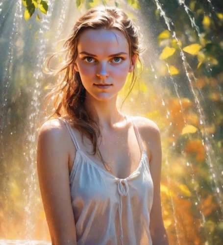 margairaz,margaery,galadriel,daisy jazz isobel ridley,rey,annabeth,aslaug,cressida,angelic,fae,kupala,demelza,jessamine,enchanting,mystical portrait of a girl,kahlan,marylou,keira,frigga,faerie,Digital Art,Impressionism