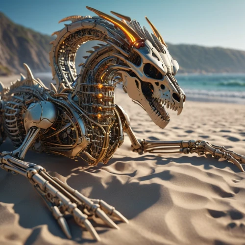 dinosaur skeleton,mermaid skeleton,xenomorph,deathsaurus,armored animal,alien warrior,skeletonized,gopendra,dragao,maguana,cychrus,chitauri,cinema 4d,jawhara,dragonheart,sandworms,trachurus,tyrannus,bolliger,vulcanus,Photography,General,Sci-Fi