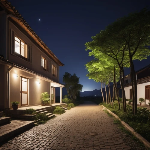 night image,night photograph,night scene,night photography,night view,houses clipart,home landscape,night photo,at night,casabella,night shot,luminosa,the cobbled streets,nightview,driveway,nightscape,ruelle,private estate,outdoor street light,3d rendering,Photography,General,Realistic