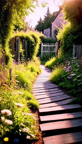 wooden path,pathway,to the garden,towards the garden,walkway,cottage garden,pathways,path,bloomgarden,paths,towpath,giverny,towpaths,sake gardens,chemin,arbour,the path,amagansett,white picket fence,nantucket,Illustration,Black and White,Black and White 20