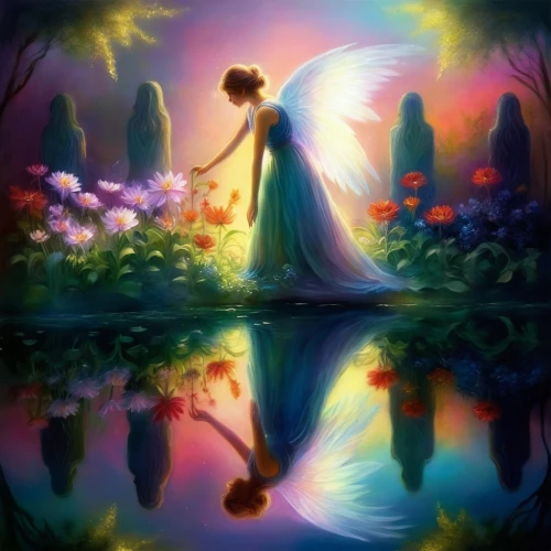 faerie,faery,fantasy picture,thumbelina,rosa 'the fairy,fairyland,fairy world,fairy tale,fairy queen,enchanted,fairie,fairy,a fairy tale,imbolc,magic mirror,rosa ' the fairy,sylphs,fairytale,mirror in the meadow,flower fairy,Conceptual Art,Daily,Daily 32