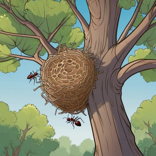 nest,robin nest,nest building,robin's nest,bird nest,nests,bird's nest,tree's nest,nest easter,bee colony,nest workshop,insect ball,bird nests,bee hive,easter nest,nesting,nesting place,swarm of bees,spider network,stingless bees,Illustration,Japanese style,Japanese Style 07