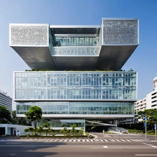 shenzhen vocational college,hongdan center,cube house,koolhaas,morphosis,glass facade,modern architecture,glass building,futuristic art museum,futuristic architecture,interlace,office building,kaust,cubic house,modern building,office buildings,cube stilt houses,safdie,asian architecture,modern office,Photography,General,Realistic