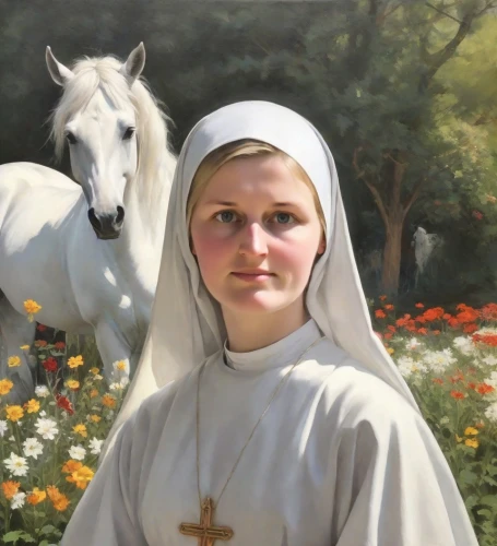 saint therese of lisieux,foundress,postulant,medjugorje,the prophet mary,lacordaire,franciszka,nunsense,mediatrix,prioress,portrait of christi,abbess,fatima,bvm,joan of arc,patroness,canonization,assumpsit,ursulines,sspx,Digital Art,Impressionism