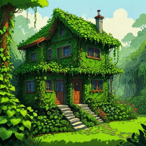 house in the forest,little house,forest house,small house,witch's house,cottage,lonely house,summer cottage,wooden house,traditional house,greenhut,home landscape,fairy house,house in mountains,ancient house,treehouse,tree house,old home,country cottage,farm house,Conceptual Art,Daily,Daily 02