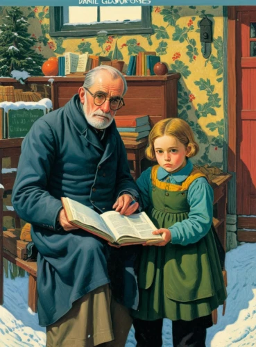 rockwell,kautsky,christmas story,unamuno,hildebrandt,malakov,levytsky,queler,timoshenko,botero,tsiolkovsky,sheptytsky,puttnam,children studying,schuitema,christmas scene,barshevsky,modern christmas card,chromolithography,elderly couple,Illustration,American Style,American Style 15