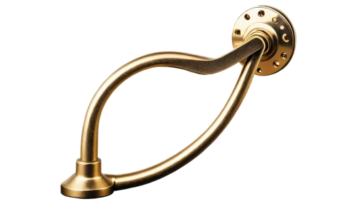 brass instrument,gold trumpet,fanfare horn,trumpet shaped,door knocker,climbing trumpet,brassware,sackbut,saxhorn,flugelhorn,golden candlestick,clevis,trumpet gold,handle,brass tea strainer,trumpeting,crozier,escutcheon,millhone,trumpet of the swan,Illustration,Paper based,Paper Based 04