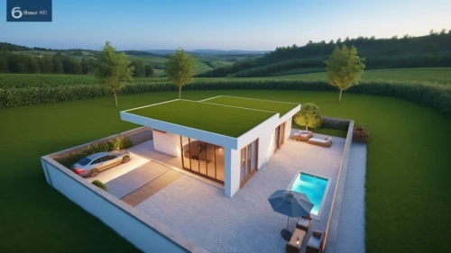 cube house,smart home,grass roof,cubic house,3d rendering,modern house,smart house,smarthome,electrohome,artificial grass,robotic lawnmower,golf lawn,modern architecture,cube stilt houses,homebuilding,turf roof,dunes house,greenhut,green lawn,aaaa,Photography,General,Realistic