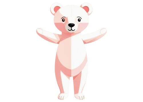 whitebear,3d teddy,bearlike,white bear,bear,polar bear,young polar bear,icebear,pink vector,cute bear,polar bear cub,scandia bear,bear teddy,ursine,polar bear children,left hand bear,dolbear,polar,ice bear,trinket,Illustration,Vector,Vector 16