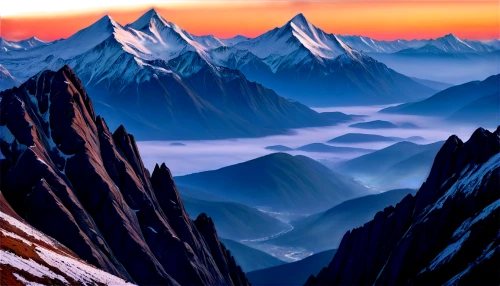 japanese alps,gasherbrum,himalaya,himalayans,high alps,himalayas,landscape mountains alps,japanese mountains,mont blanc,snow mountains,alpine landscape,mountain sunrise,mountains,the alps,mountainous landscape,mountain landscape,bernese alps,alps,over the alps,high mountains,Illustration,Realistic Fantasy,Realistic Fantasy 32