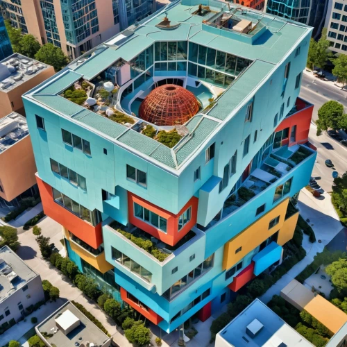 cubic house,cube house,colorful facade,sfmoma,urban design,chile house,ocad,googleplex,glass building,modern architecture,ucsf,sky apartment,solar cell base,roof garden,smart house,moscone,aqua studio,modern building,headquaters,apartment building,Photography,General,Realistic