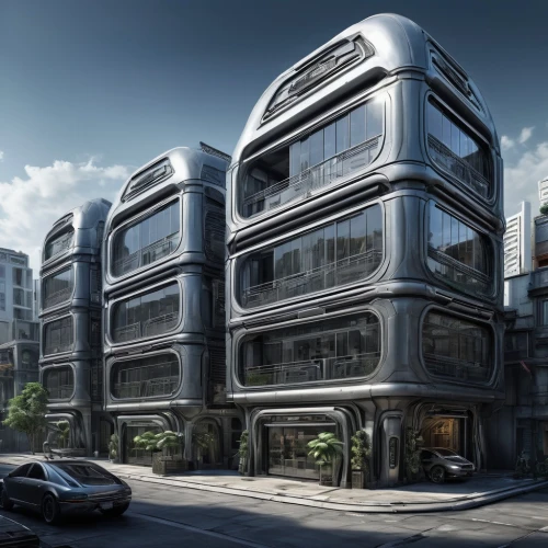 futuristic architecture,arcology,oscorp,apartment block,apartment building,solar cell base,cybertown,cybercity,sky apartment,morphosis,sky space concept,lexcorp,edificio,futuristic landscape,condominium,skylstad,condominia,penthouses,modern architecture,multi storey car park,Conceptual Art,Sci-Fi,Sci-Fi 02