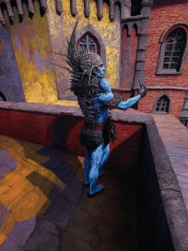 daubeny,tarkus,warrior pose,warden,troubador,vendor,shajarian,jester,strangehold,crashguard,lonka,olivari,cataphract,archangelgorod,vamana,cent,taltos,magistrate,troubadour,hammerman,Illustration,Realistic Fantasy,Realistic Fantasy 33