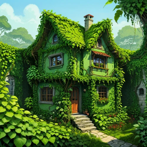 house in the forest,forest house,little house,small house,witch's house,houseleek,greenhut,tree house,crooked house,dreamhouse,summer cottage,cottage,country cottage,fairy house,beautiful home,fairy village,houses clipart,treehouse,wooden house,traditional house,Conceptual Art,Daily,Daily 02