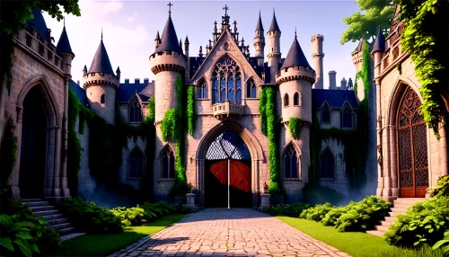 fairy tale castle,gothic church,diagon,neogothic,hogwarts,cathedral,castle of the corvin,castlelike,spires,adelaar,castle,symphonia,cathedrals,bethlen castle,beleriand,fairytale castle,castletroy,nargothrond,nidaros cathedral,medieval castle,Illustration,Vector,Vector 19