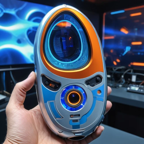 wheatley,robot eye,razr,intellimouse,body camera,bubriski,minibot,tig,cyberscope,srl camera,cinema 4d,vgo,aquanaut,jager,techradar,beautiful speaker,dyson,tron,cybersmith,detector,Photography,General,Realistic