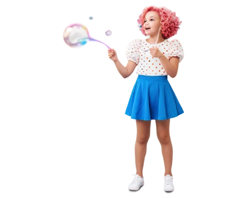 girl with speech bubble,bubble blower,3d render,juggling,retro girl,lumo,juggle,3d rendered,fundora,darci,sparkler,little girl twirling,juggler,bubbletent,little girl with balloons,twirling,bulma,bubblegum,retro woman,pompoms,Illustration,Abstract Fantasy,Abstract Fantasy 15