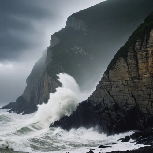stormy sea,sea storm,buffeted,nazare,northeaster,rogue wave,tempestuous,storm surge,cliffs ocean,crashing waves,furore,rocky coast,cliff coast,atlantic,southern ocean,rockfall,seascapes,rockall,nature's wrath,storfer,Photography,Documentary Photography,Documentary Photography 05