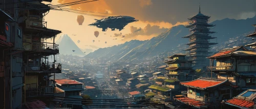 tigers nest,fenghuang,jinchuan,katmandu,bukchon,jonidan,yonghe,shambhala,world digital painting,yamatai,tianxia,qingcheng,rikkyo,wenchuan,jokhang,huashan,kowloon,kathmandu,wudang,asian architecture,Conceptual Art,Sci-Fi,Sci-Fi 01