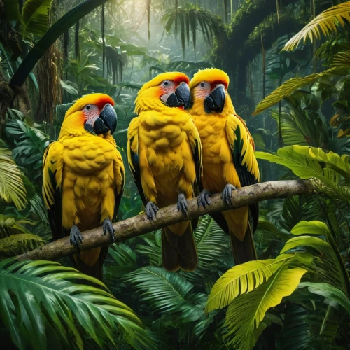 tropical birds,yellow-green parrots,couple macaw,parrot couple,golden parakeets,macaws of south america,parrots,passerine parrots,blue and yellow macaw,rare parrots,fur-care parrots,caique,macaws on black background,macaws blue gold,parrotbills,yellow macaw,macaws,colorful birds,kookaburras,sun conures,Photography,General,Fantasy