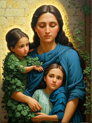 holy family,tretchikoff,mother with children,mama mary,mother and children,the mother and children,natividad,mother of perpetual help,marys,jesus in the arms of mary,mary 1,mother mary,the prophet mary,maternal,little girl and mother,rosary,blessing of children,theotokis,nativity of jesus,virgen,Illustration,Realistic Fantasy,Realistic Fantasy 26