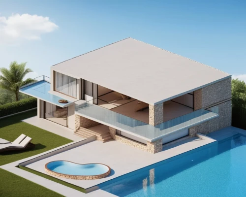 pool house,3d rendering,modern house,holiday villa,luxury property,dreamhouse,render,beach house,dunes house,sketchup,renderings,tropical house,luxury home,renders,modern architecture,beachhouse,3d rendered,house shape,floating island,3d render,Photography,General,Realistic