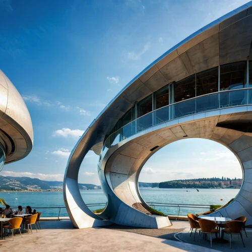 futuristic architecture,futuristic art museum,champalimaud,faliro,hotel barcelona city and coast,hotel w barcelona,niemeyer,snohetta,geneve,penthouses,mamaia,piraeus,modern architecture,massilia,arcology,esplanades,thessaloniki,morphosis,evagora,montpellier,Photography,General,Realistic