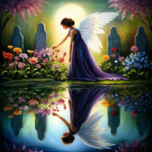 annunciation,the annunciation,faerie,faery,rosa 'the fairy,flower fairy,anjo,imbolc,the angel with the cross,ulysses butterfly,oshun,angel wings,fairie,angel's tears,fantasy picture,fairy queen,butterfly background,fairy,angel wing,mourning swan,Conceptual Art,Daily,Daily 34