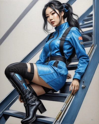 kitana,chunli,asami,longmei,minmei,azumi,chun,xiaoyu,ryoko,reika,yangmei,michiko,haeju,xiaoqing,kira,tsuneo,xiaofei,ayako,bjork,shimei,Illustration,Realistic Fantasy,Realistic Fantasy 07