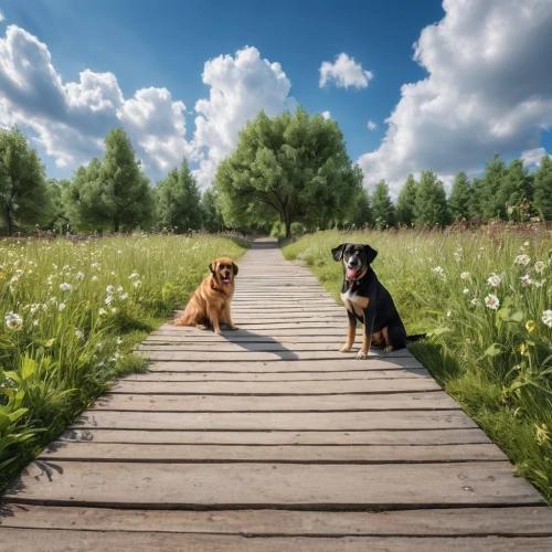 walking dogs,rottweilers,dog photography,two dogs,dachshunds,go for a walk,two running dogs,samen,wood daisy background,dog frame,companion dog,alsatians,dobermans,wooden bridge,malinois and border collie,beagles,bassetts,jagdstaffel,airedales,microstock,Photography,General,Realistic