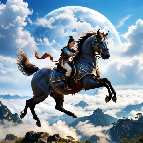 epona,pegasi,skyhorse,chatumongol,pegaso,superhorse,scythians,rohirrim,unicorn background,gondolin,joust,cavaliere,buraq,pegasys,fantasy picture,jousting,mountain spirit,clitophon,mystara,beleriand,Photography,Artistic Photography,Artistic Photography 03