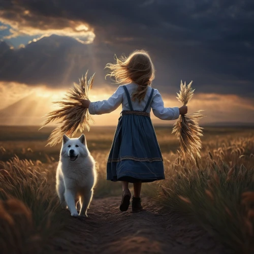 little girl in wind,girl with dog,boy and dog,cat tail,little girl and mother,little boy and girl,little girls walking,shepherdesses,heatherley,fantasy picture,companion dog,dog and cat,samen,samoyedic,cat lovers,howl,gekas,walk with the children,shepherdess,white feather,Photography,Documentary Photography,Documentary Photography 22