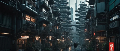 shanghai,kowloon,kowloon city,shinjuku,sekkei,kamurocho,tokyo city,tokyo,asian architecture,meguro,narrow street,mongkok,kyoto,osaka,urbanworld,guangzhou,microdistrict,alley,azabu,shangai,Conceptual Art,Sci-Fi,Sci-Fi 09