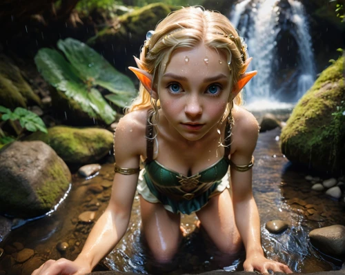 water nymph,the blonde in the river,faerie,elvish,dryad,faery,saria,eilonwy,dryads,naiad,fae,fairie,elven,elfquest,enchantress,tinkerbell,celtic woman,celtic queen,tuatha,elfland,Photography,General,Cinematic