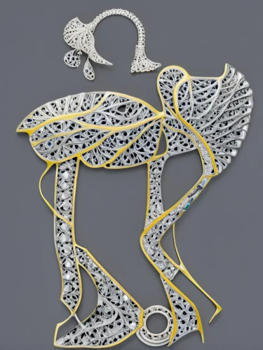 an ornamental bird,openwork frame,fish skeleton,arria,jazz frog garden ornament,filigree,ornamental bird,wire sculpture,cookie cutters,clothes hangers,lalique,jewelry manufacturing,janome butterfly,brooch,tea strainer,spiralfrog,the laser cuts,openwork,metal embossing,jewelry basket,Unique,Design,Character Design