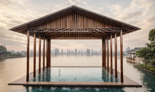 amanresorts,stilt house,asian architecture,anantara,floating huts,pool house,house by the water,southeast asia,adjaye,cube stilt houses,stilt houses,singapore,teak bridge,summer house,timber house,boatshed,west lake,hangzhou,house with lake,suzhou,Architecture,General,Masterpiece,Vernacular Modernism