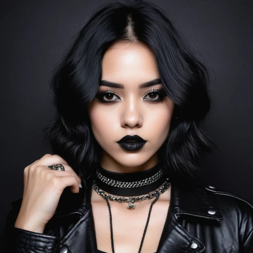 goth woman,hudgens,black pearl,xcx,black leather,goth like,ash leigh,shanina,chokers,goth,asami,gothic woman,junji,black queen,dark portrait,choker,pleather,vampy,rhi,gothic style,Conceptual Art,Graffiti Art,Graffiti Art 01