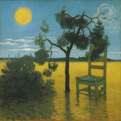 gogh,vincent van gough,luhe,mesdag,summer evening,odilon,vincent,in the evening,beach landscape,chair in field,landscape with sea,postimpressionist,kittelsen,pallomari,night scene,olea,rousseau,pourzand,idyll,conder,Art,Artistic Painting,Artistic Painting 03