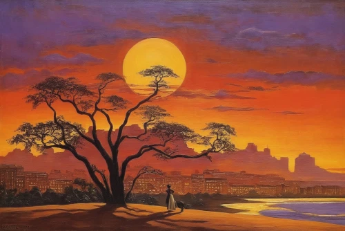 el salvador dali,hildebrandt,khokhloma painting,zambezian,jacaranda,robert duncanson,desert landscape,senja,duncanson,oil painting on canvas,mostovoy,tangerine tree,jacarandas,ismailov,oil painting,piatigorsky,desert desert landscape,indigenous painting,indian art,landscape,Illustration,Realistic Fantasy,Realistic Fantasy 21