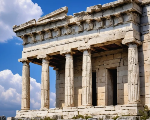 erechtheion,greek temple,the parthenon,acropolis,parthenon,erechtheus,temple of poseidon,doric columns,hellas,athen,laodicea,athens,temple of diana,temple of hercules,atenas,roman temple,herakleion,akropolis,athenian,panathenaic,Illustration,Japanese style,Japanese Style 21