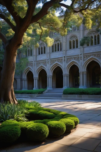 stanford university,caltech,stanford,cloisters,cloister,tulane,courtyards,mccombs,mcnay,courtyard,monastery garden,cloistered,burruss,getty centre,usyd,peristyle,quadrangle,boxwood,philbrook,marymount,Illustration,Black and White,Black and White 15