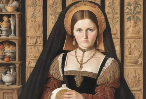 memling,pinturicchio,perugino,antonello,mantilla,gioconda,petrarca,gothic portrait,crivelli,portrait of christi,benozzo,scholastica,monjas,canoness,tudor,mezzosoprano,abbess,perugini,bernardus,magdalene,Digital Art,Classicism